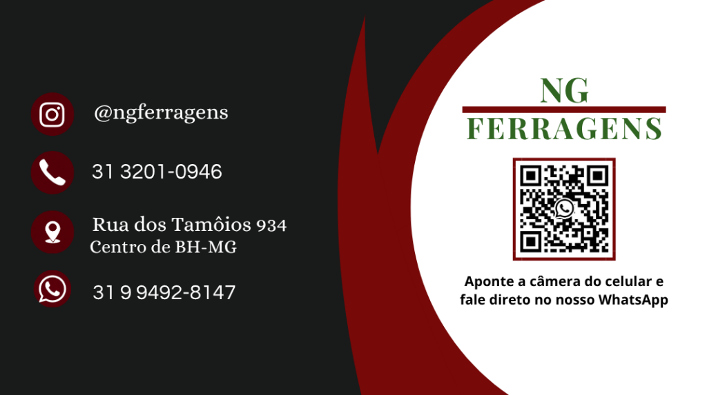 NG Ferragens — Cartão de Visita